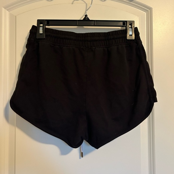 Forever 21 Black Athletic cotton Shorts with White Drawstring - Picture 4 of 4